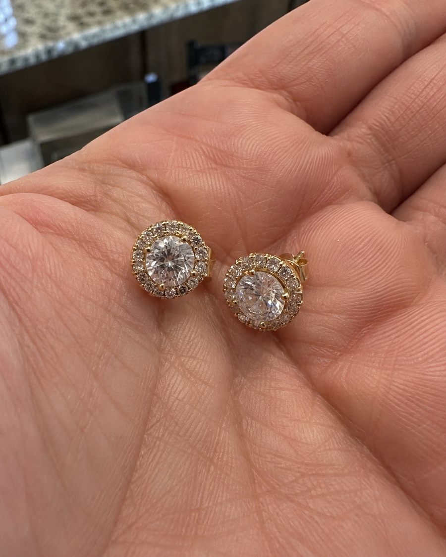 Halo Stud Earrings