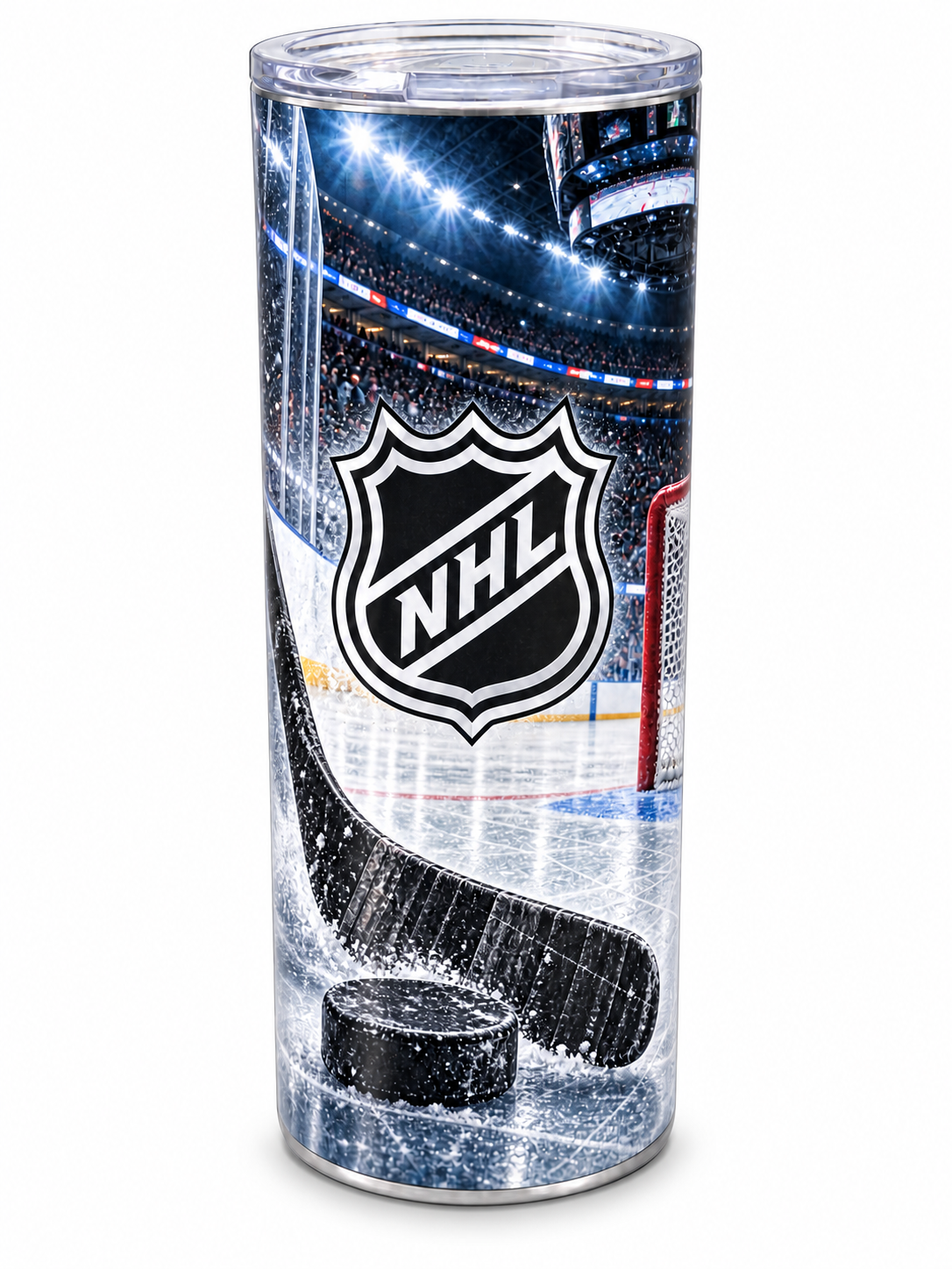 NHL — illustrative 20 oz skinny tumbler on white background
